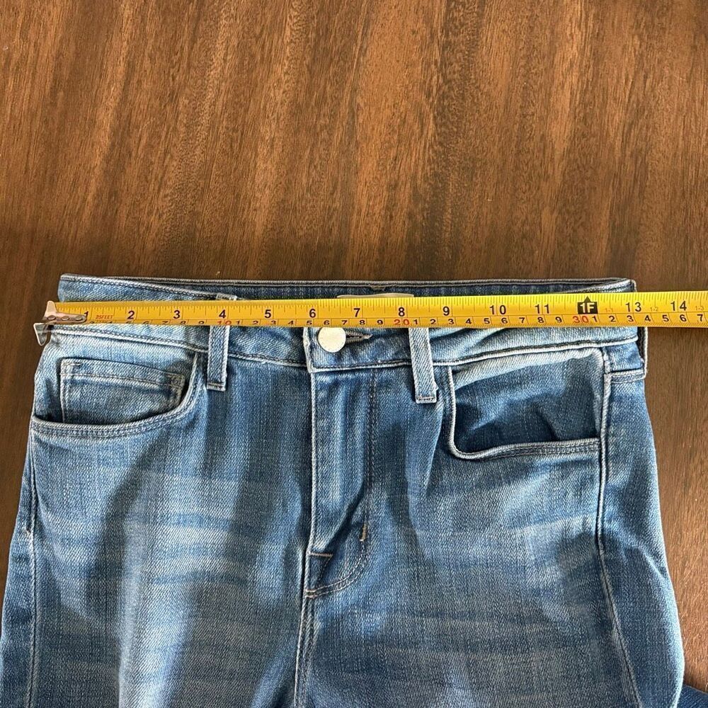 L’agence Kendra High-Rise Stretch Flare Crop Blue Jeans size 25 - Picture 8 of 8